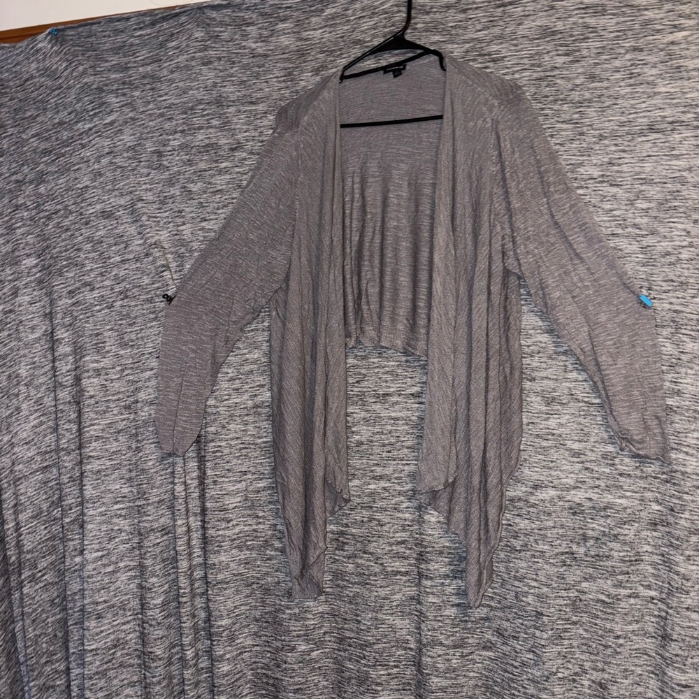 Torrid Charcoal Women's Draped Cardigan